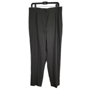 L.L.BEAN women's drak gray wool dress pants size 16